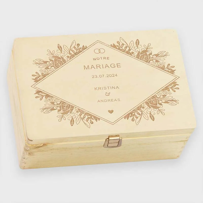 Boîte Mariage Personnalisée