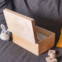 Boîte En Bois Naturel 30x20x14 Cm Avec Couvercle à Charnière - Boîte à Bijoux, Souvenirs Ou Rangement DIY à Personnaliser - 3
