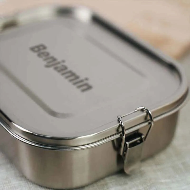 Boîte à repas personnalisée avec prénom – 800-1400 ml, acier inoxydable avec compartiments, étanche - Image 9