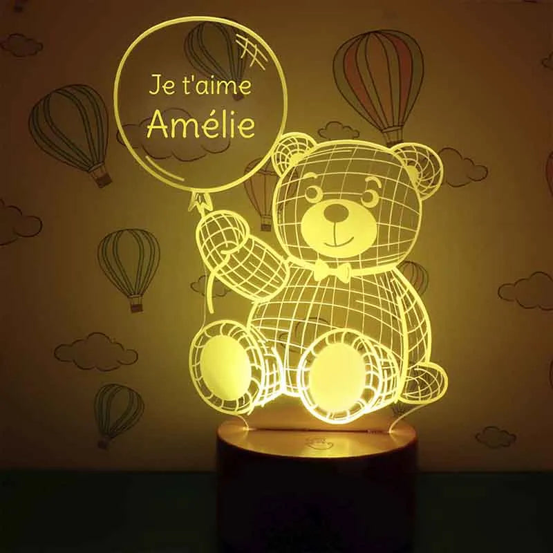 Veilleuse Bebe Personnalisé Cadeau Bebe Avec Nom Et Date Petits Animaux Veilleuse Bebe Personnalisé Cadeau Bebe Avec Nom Et Date Petits Animaux