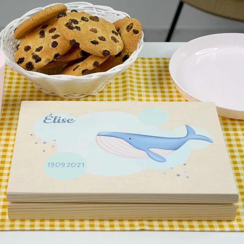 Couverts pour enfants personnalisés avec prénom - Motif Baleine - Image 5