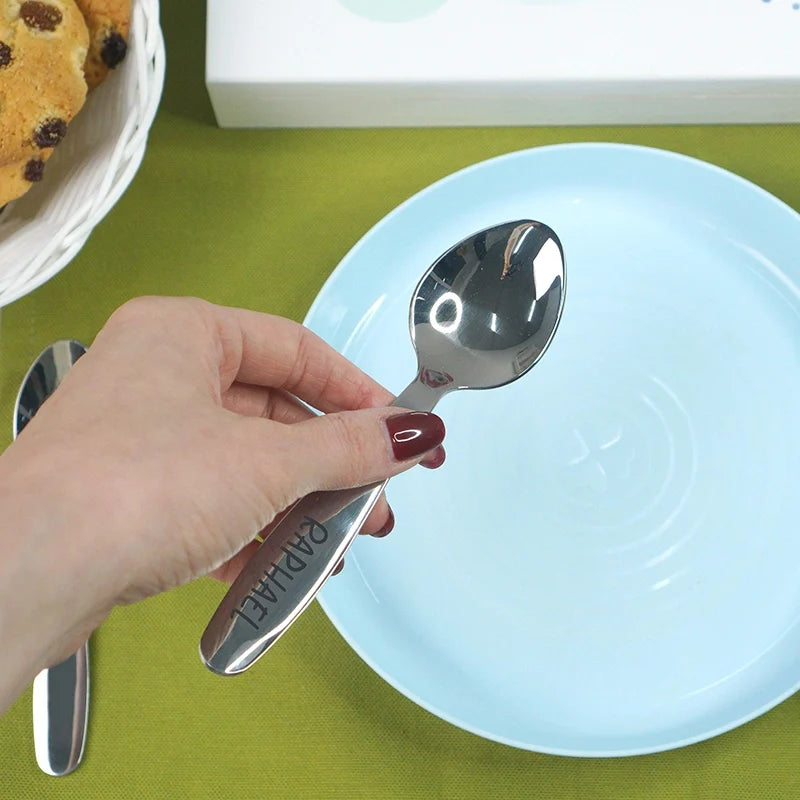 Couverts pour enfants personnalisés avec prénom - Motif Baleine - Image 9