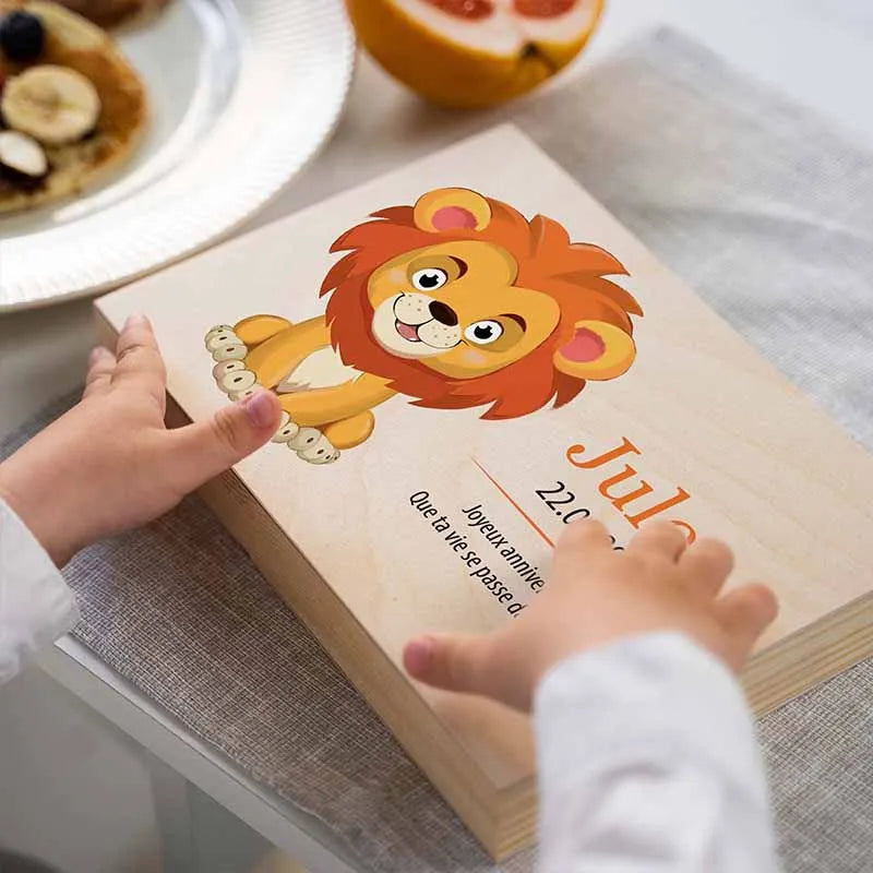 Couverts pour enfants personnalisés avec prénom - Motif Lion - Image 6