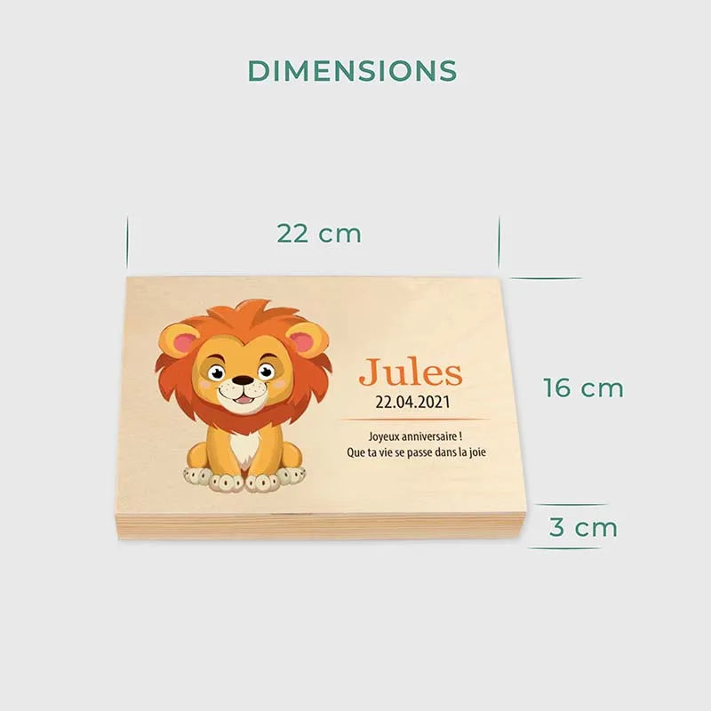 Couverts pour enfants personnalisés avec prénom - Motif Lion - Image 5