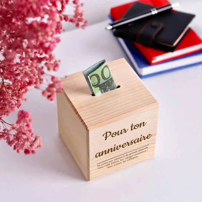 Tirelire personnalisée – Texte souhaité - Image 7