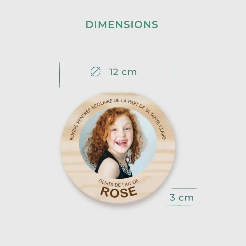 Boîte à dents en bois personnalisée avec photo - Boîte à dents pour enfants - Image 7