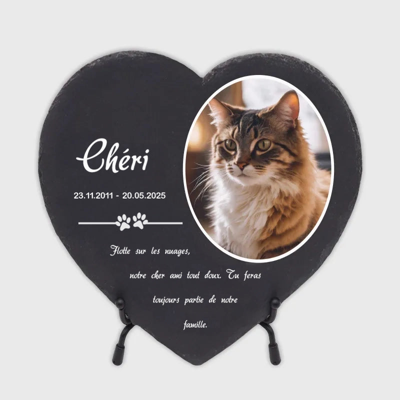 Plaque funéraire personnalisée pour animaux - Pattes - Image 1