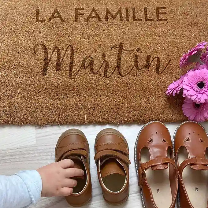 Paillasson personnalisé avec nom – Famille – env. 60 x 40 cm - Image 6