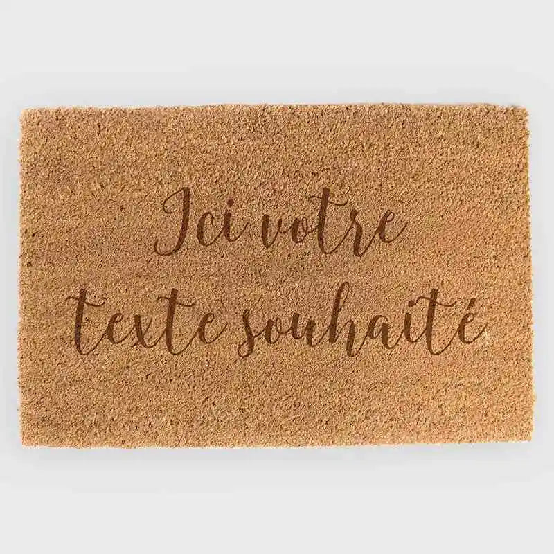 Paillasson personnalisé avec nom – Texte souhaité – env. 60 x 40 cm - Image 1