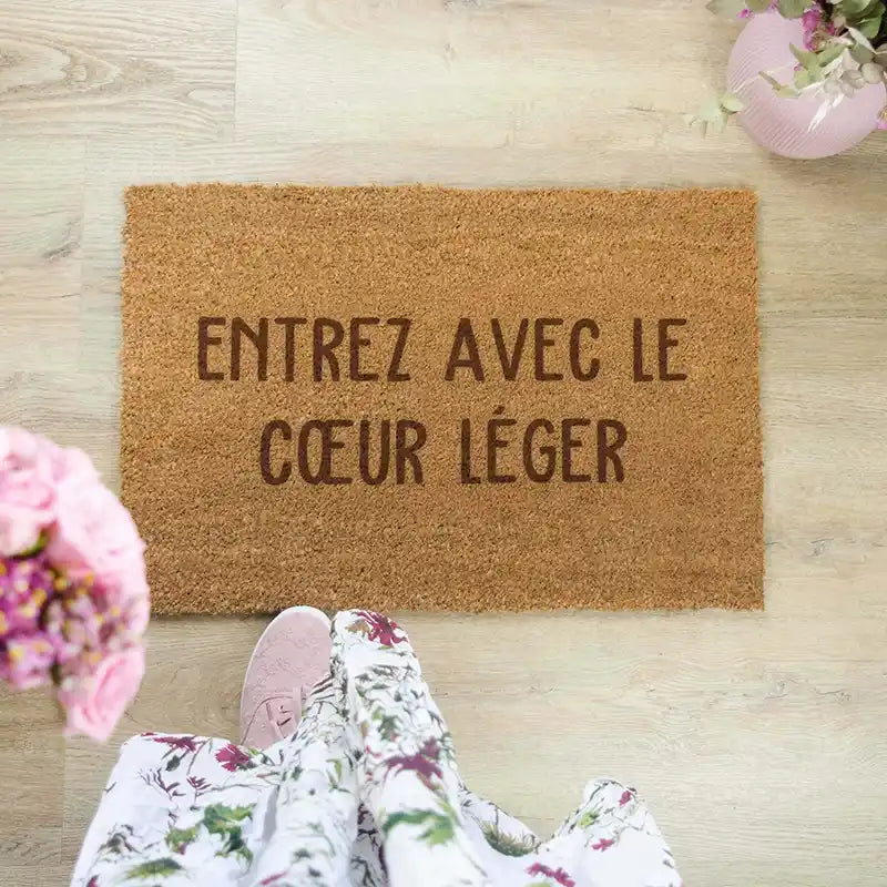 Paillasson personnalisé avec nom – Texte souhaité – env. 60 x 40 cm - Image 4