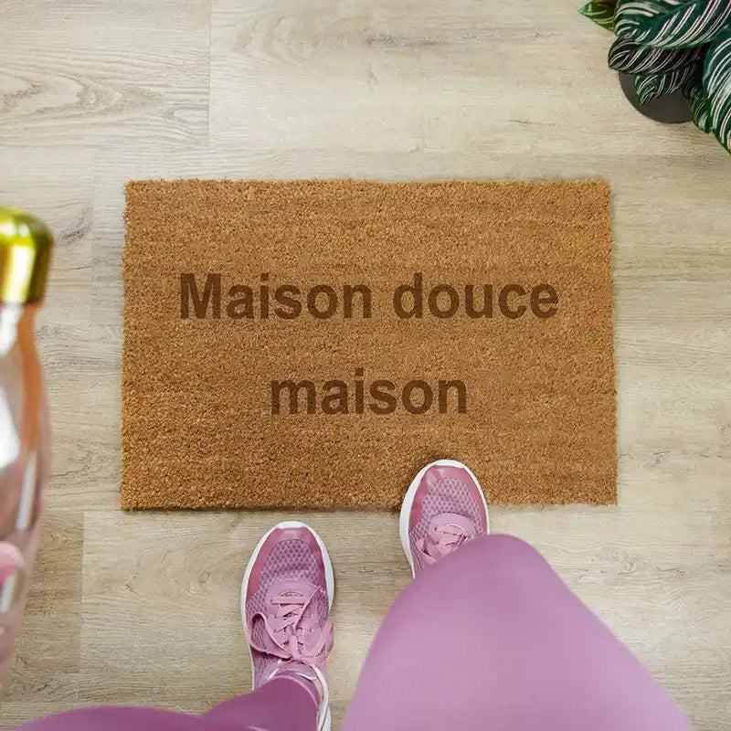 Paillasson personnalisé avec nom – Texte souhaité – env. 60 x 40 cm - Image 6