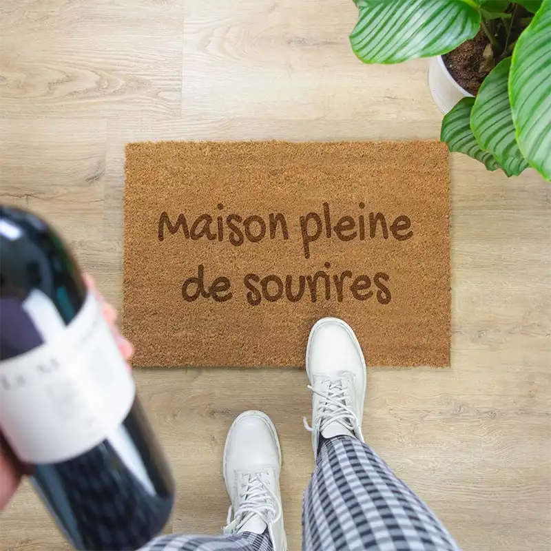Paillasson personnalisé avec nom – Texte souhaité – env. 60 x 40 cm - Image 9