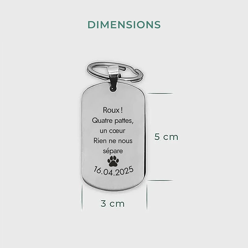 Porte-clés personnalisé avec photo comme cadeau pour les propriétaires d'animaux - Image 5