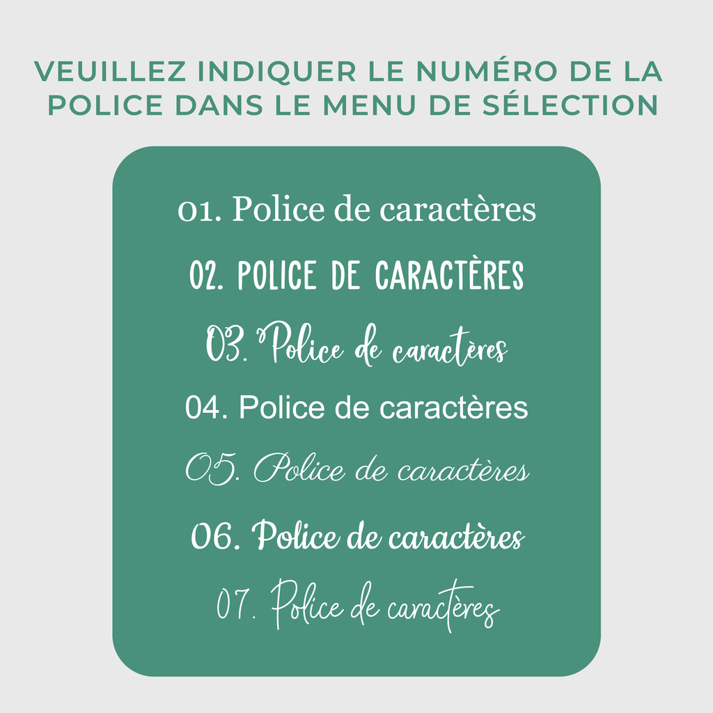 Plaque de porte personnalisée - Ardoise - Police & texte au choix - Image 3