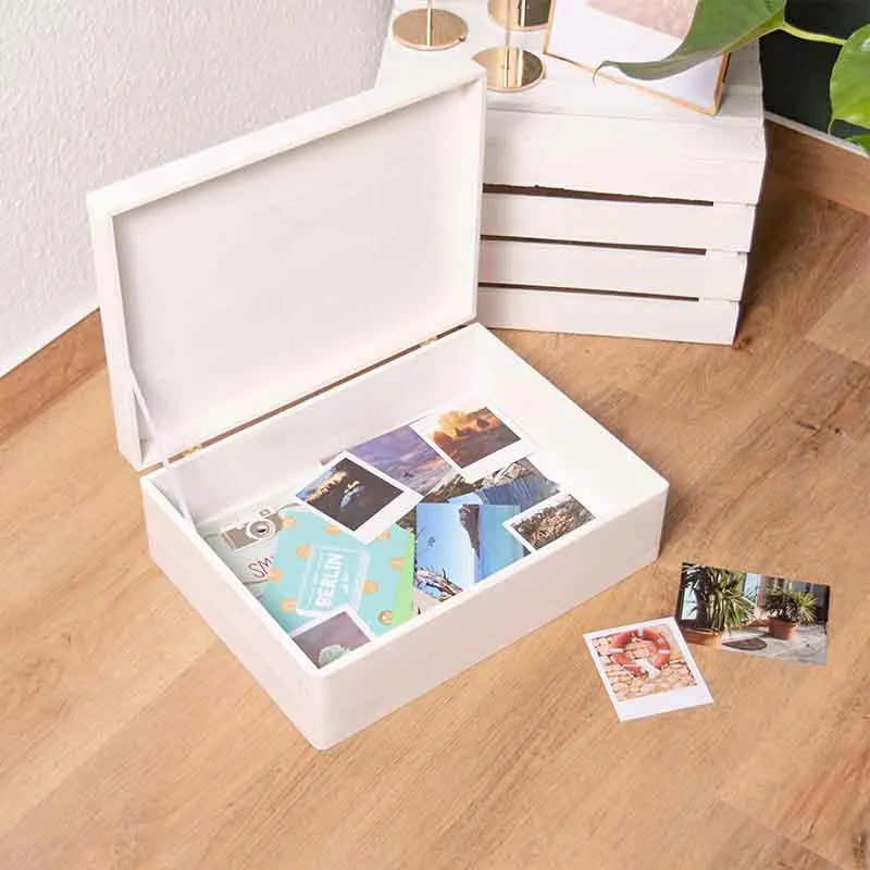 Boîte à souvenirs de mariage - Fleurs - Boîte de mariage personnalisée - Blanc - Image 10