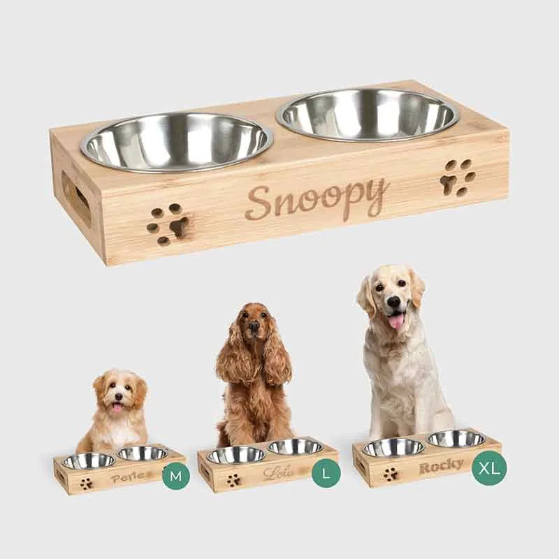 Porte-gamelles pour chien personnalisée - Image 1