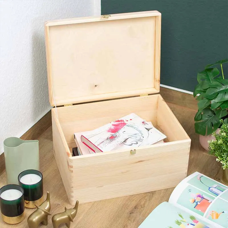 Boîte à souvenirs de mariage - Moitiés - Boîte de mariage personnalisée - Boîte en bois naturel, FSC®️ - Image 11